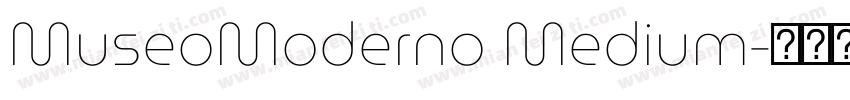 MuseoModerno Medium字体转换